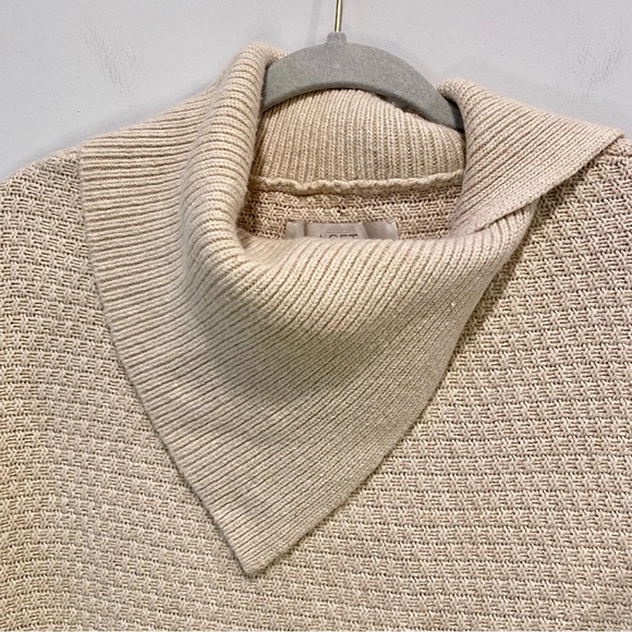 Ann Taylor LOFT Short Sleeve Cowl Neck Sweater Oversized Women’s Size Medium - Picture 5 of 12